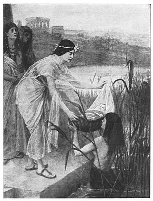 The Finding of Moses Painted by Juliaan de Vriendt