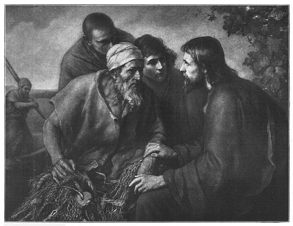 Christ and the Fishermen Painted by E. Zimmerman