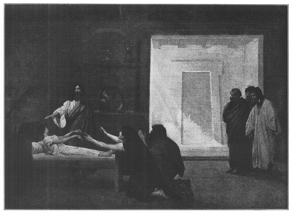 Raising the Daughter of Jairus Painted by Léon Gérôme