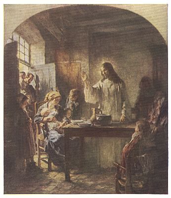 Among the Lowly Painted by L. L'hermitte. In the Metropolitan Museum of Art