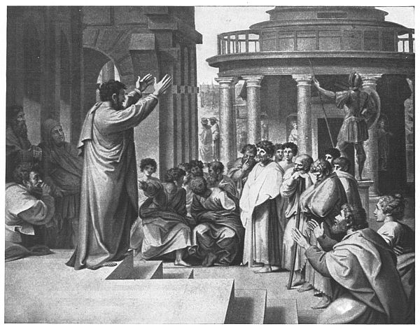 St. Paul Preaching at Athens Painted by Raphael